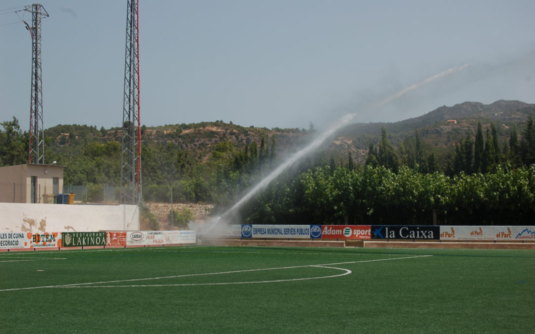 Instalación y automatización de riego por campo de fútbol